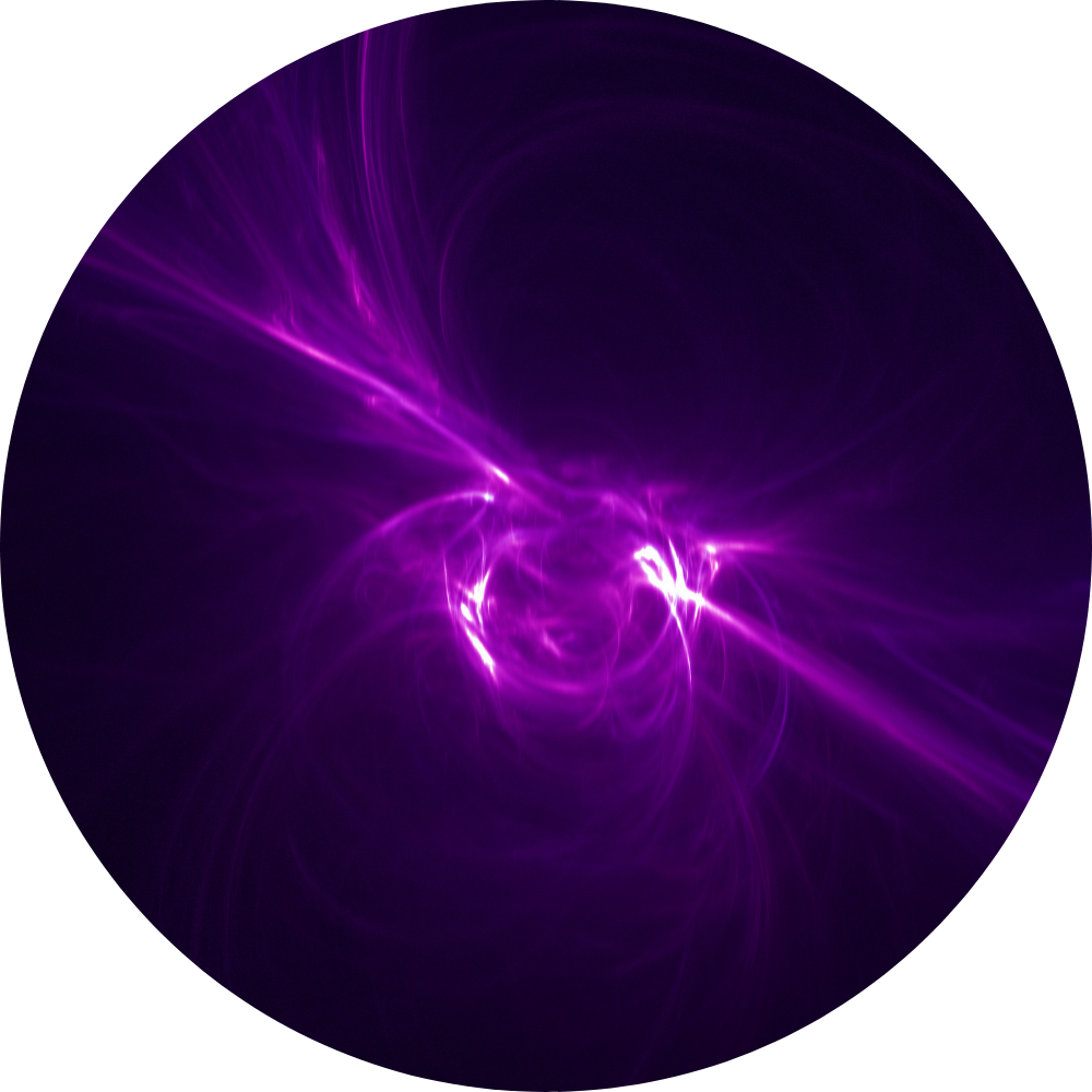 Artistic representation of antimatter